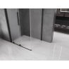 Mexen Velar sliding shower enclosure 120 x 75 cm, frost, black - 871-120-075-31-70
