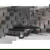 Mexen Velar sliding shower enclosure 120 x 85 cm, frost, black - 871-120-085-31-70