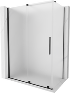 Mexen Velar sliding shower enclosure 140 x 75 cm, frost, black - 871-140-075-31-70