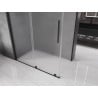 Mexen Velar sliding shower cabin 150 x 70 cm, frosted, black - 871-150-070-31-70