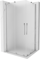 Mexen Velar Duo sliding shower cabin 90 x 80 cm, frost, chrome - 871-090-080-32-01
