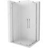 Mexen Velar Duo sliding shower enclosure 100 x 90 cm, frost, chrome - 871-100-090-32-01