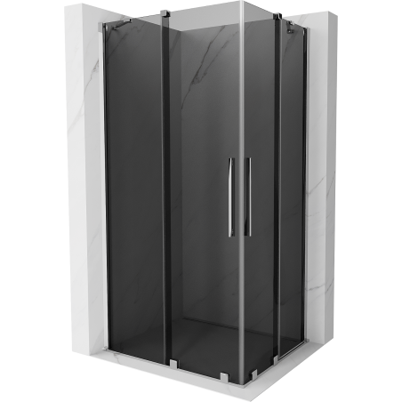 Mexen Velar Duo sliding shower cabin 100 x 90 cm, graphite, chrome - 871-100-090-42-01