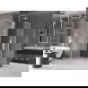 Mexen Velar Duo sliding shower enclosure 90 x 90 cm, frosted, white - 871-090-090-32-20
