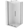 Mexen Velar sliding shower cabin 90 x 90 cm, frost, gun metal - 871-090-090-31-95