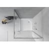 Mexen Rio square shower cabin 90 x 90 cm, transparent, chrome + Rio tray, white - 860-090-090-01-00-4510