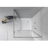 Mexen Rio square shower cabin 90 x 90 cm, transparent, chrome + shower tray, white - 860-090-090-01-00-4510