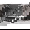 Mexen Velar Duo sliding shower enclosure 80 x 80 cm, graphite, white - 871-080-080-42-20