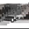 Mexen Velar Duo sliding shower cabin 90 x 80 cm, graphite, white - 871-090-080-42-20