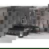 Mexen Velar sliding shower cabin 100 x 100 cm, frost, gun metal - 871-100-100-31-95
