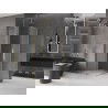Mexen Velar Duo sliding shower enclosure 80 x 80 cm, frost, gold - 871-080-080-32-50