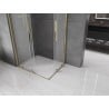Mexen Velar Duo sliding shower cabin 100 x 90 cm, frosted, gold - 871-100-090-32-50