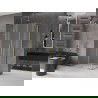 Mexen Velar Duo sliding shower cabin 90 x 80 cm, frost, gold - 871-090-080-32-50