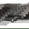 Mexen Velar Duo sliding shower cabin 80 x 80 cm, graphite, gold - 871-080-080-42-50