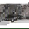Mexen Velar Duo sliding shower enclosure 80 x 80 cm, frost, brushed gold - 871-080-080-32-55