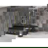 Mexen Velar Duo sliding shower enclosure 90 x 80 cm, frost, brushed gold - 871-090-080-32-55