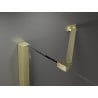 Mexen Velar Duo sliding shower enclosure 100 x 90 cm, graphite, brushed gold - 871-100-090-42-55