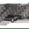 Mexen Velar Duo Sliding Shower Enclosure 100 x 90 cm, Frosted, Rose Gold - 871-100-090-32-60
