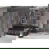 Mexen Velar Duo sliding shower enclosure 90 x 80 cm, frost, rose gold - 871-090-080-32-60