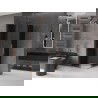 Mexen Velar Duo shower enclosure sliding 100 x 100 cm, graphite, rose gold - 871-100-100-42-60
