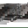 Mexen Velar Duo shower enclosure sliding 100 x 100 cm, graphite, rose gold - 871-100-100-42-60