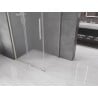Mexen Velar sliding shower enclosure 90 x 110 cm, frost, brushed nickel - 871-090-110-31-97