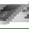 Mexen Rio square shower cubicle 80 x 80 cm, Graphite, Chrome + shower tray Rio, White - 860-080-080-01-40-4510
