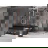 Mexen Velar Duo sliding shower enclosure 90 x 90 cm, frosted, brushed copper - 871-090-090-32-65