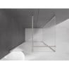 Mexen Velar sliding shower cabin 100 x 70 cm, frost, brushed nickel - 871-100-070-31-97