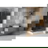 Mexen Rio square shower cabin 90 x 90 cm, graphite, chrome + Rio shower tray, white - 860-090-090-01-40-4510