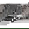 Mexen Velar sliding shower enclosure 100 x 100 cm, frost, brushed nickel - 871-100-100-31-97