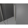 Mexen Velar sliding shower cabin 100 x 70 cm, frost, brushed nickel - 871-100-070-31-97