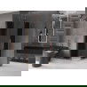 Mexen Velar Duo sliding shower cabin 80 x 80 cm, graphite, brushed copper - 871-080-080-42-65
