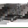 Mexen Velar Duo sliding shower cabin 80 x 80 cm, graphite, brushed copper - 871-080-080-42-65