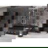Mexen Velar Duo sliding shower cabin 100 x 90 cm, graphite, brushed copper - 871-100-090-42-65