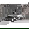 Mexen Velar sliding shower enclosure 110 x 110 cm, frost, brushed nickel - 871-110-110-31-97