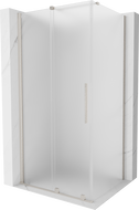 Mexen Velar Sliding Shower Cabin 120 x 80 cm, Frosted, Brushed Nickel - 871-120-080-31-97