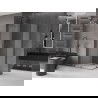 Mexen Velar Duo sliding shower cabin 100 x 90 cm, frost, brushed gun gray - 871-100-090-32-66