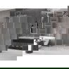 Mexen Velar sliding shower cabin 130 x 80 cm, frost, brushed nickel - 871-130-080-31-97