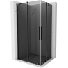 Mexen Velar Duo Sliding Shower Cabin 90 x 80 cm, Graphite, Brushed Gun Gray - 871-090-080-42-66