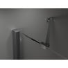 Mexen Velar Duo sliding shower enclosure 100 x 90 cm, graphite, brushed gun gray - 871-100-090-42-66