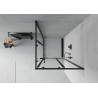 Mexen Rio square shower cabin 80 x 80 cm, transparent, black - 860-080-080-70-00