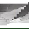 Mexen Velar sliding shower enclosure 140 x 80 cm, frosted, brushed nickel - 871-140-080-31-97