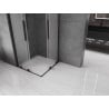 Mexen Velar Duo sliding shower enclosure 90 x 90 cm, frost, black - 871-090-090-32-70