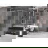 Mexen Velar sliding shower enclosure 150 x 90 cm, frost, brushed nickel - 871-150-090-31-97