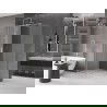 Mexen Velar sliding shower enclosure 150 x 100 cm, frost, brushed nickel - 871-150-100-31-97