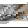 Mexen Rio semicircular shower cabin 70 x 70 cm, transparent, black - 863-070-070-70-00