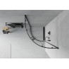 Mexen Rio semi-circular shower cabin 90 x 90 cm, transparent, black - 863-090-090-70-00