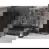Mexen Velar Duo sliding shower cabin 90 x 80 cm, graphite, black - 871-090-080-42-70