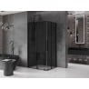 Mexen Velar Duo sliding shower enclosure 100 x 90 cm, graphite, black - 871-100-090-42-70
